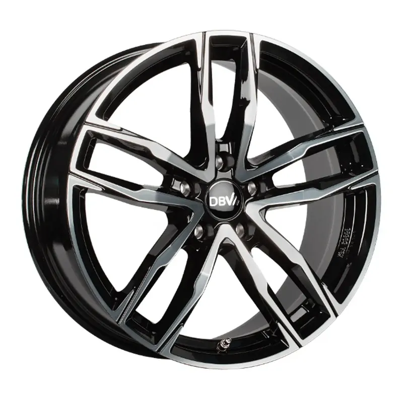 Top-Preis DBV VIENNA II schwarz glänzend frontpoliert 8.0Jx18 5x120 ET35