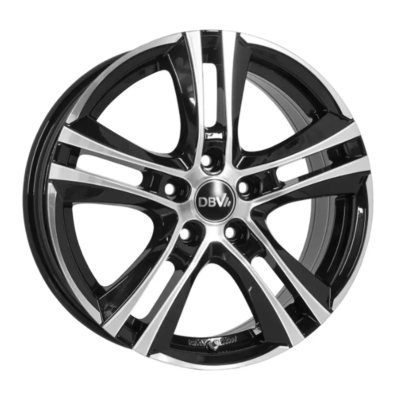 Aktuell DBV ANDORRA II schwarz glänzend frontpoliert 7.0Jx17 5x114.3 ET48