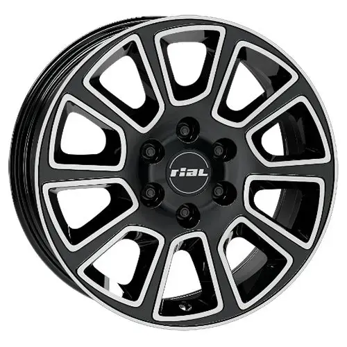 Abverkauf RIAL TRANSPORTER 2 diamantschwarz frontpoliert 7.0Jx17 6x130 ET50