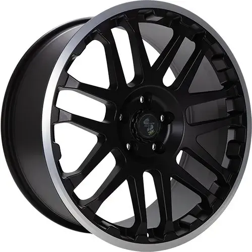 Abverkauf ETABETA COMBAT Black matt lip polished 9.0Jx20 5x130 ET25