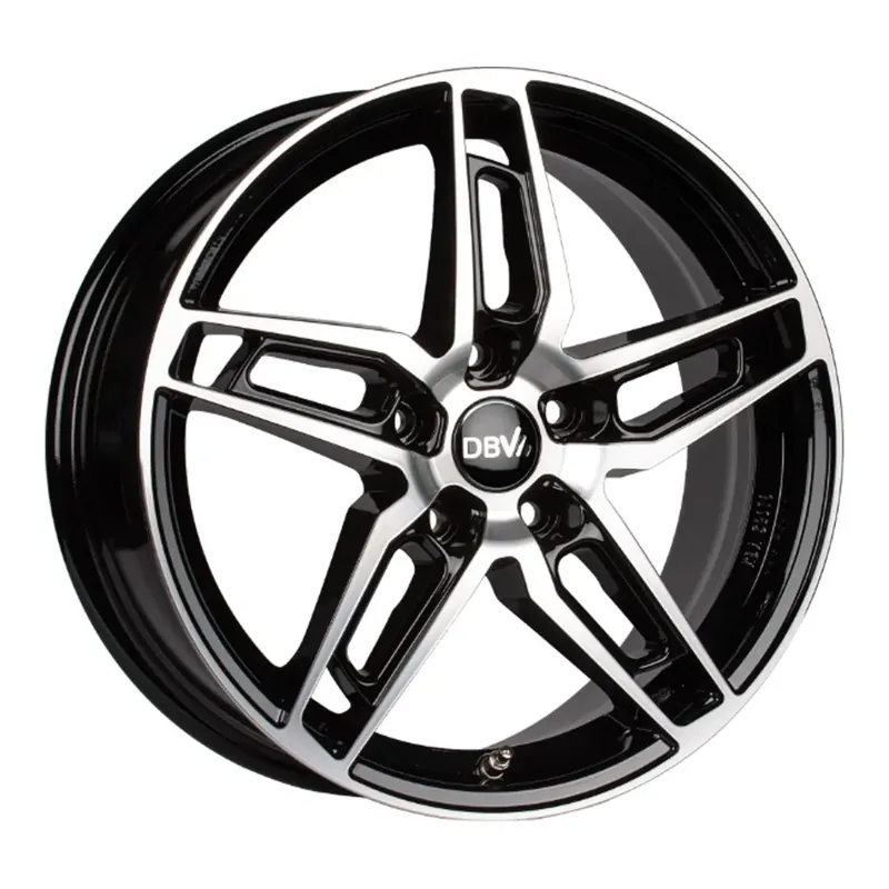 DBV 5DS 005 schwarz glänzend frontpoliert 6.5Jx16 5x112 ET38 Neue Ware