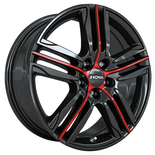 Günstig RONAL RONAL R57 MCR jetblack-red spoke 7.5Jx19 5x112 ET55