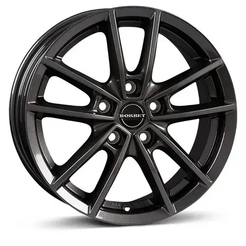 Abverkauf BORBET DESIGN W mistral anthracite glossy 7.0Jx17 5x108 ET45