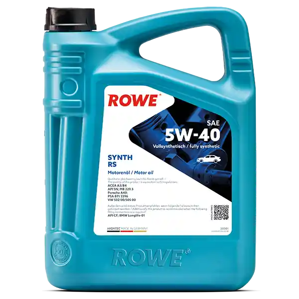 ROWE HIGHTEC SYNTH RS SAE 5W-40 Motorenöl 5 Liter Neu