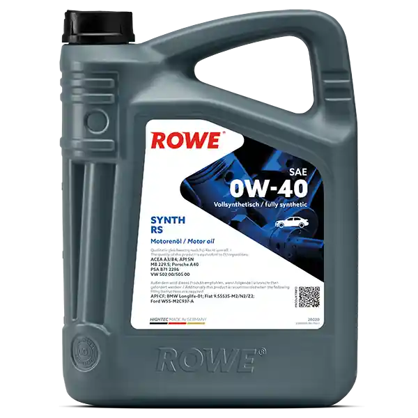 ROWE HIGHTEC SYNTH RS SAE 0W-40 Motorenöl 5 Liter Finale Aktion
