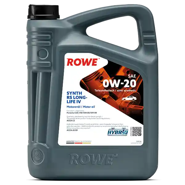 Beliebt ROWE HIGHTEC SYNTH RS LONGLIFE IV SAE 0W-20 Motorenöl 5 Liter