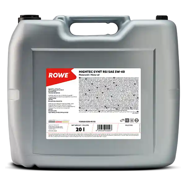 Aktuell ROWE HIGHTEC SYNT RSi SAE 5W-40 Motorenöl 20 Liter