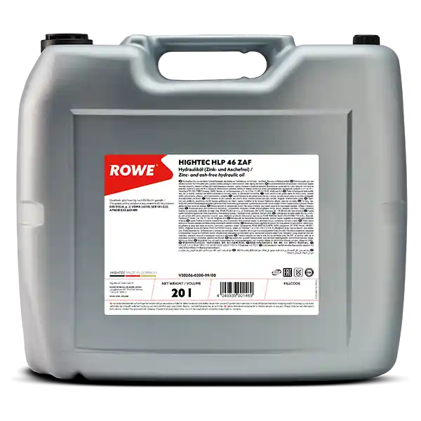 ROWE HIGHTEC HLP 46 ZAF Hydrauliköl zink- & aschefrei 20 Liter Beliebt