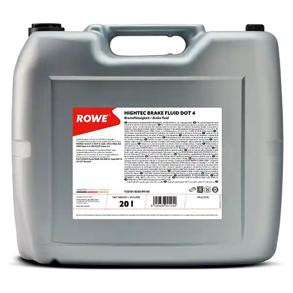 ROWE HIGHTEC BRAKE FLUID DOT 4 Bremsflüssigkeit 20 Liter Neu