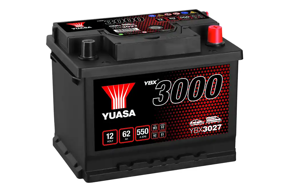 Yuasa YBX3027 12V 62Ah 550A SMF Autobatterie Preisreduziert