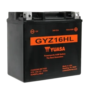 12V 16Ah 240A Yuasa GYZ16HL AGM Motorradbatterie Preisreduziert