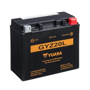 12V 20Ah 250A Yuasa GYZ20L AGM Motorradbatterie Markenware