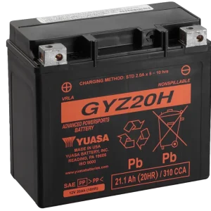 12V 20Ah 320A Yuasa GYZ20H Motorradbatterie Jetzt Bestellen