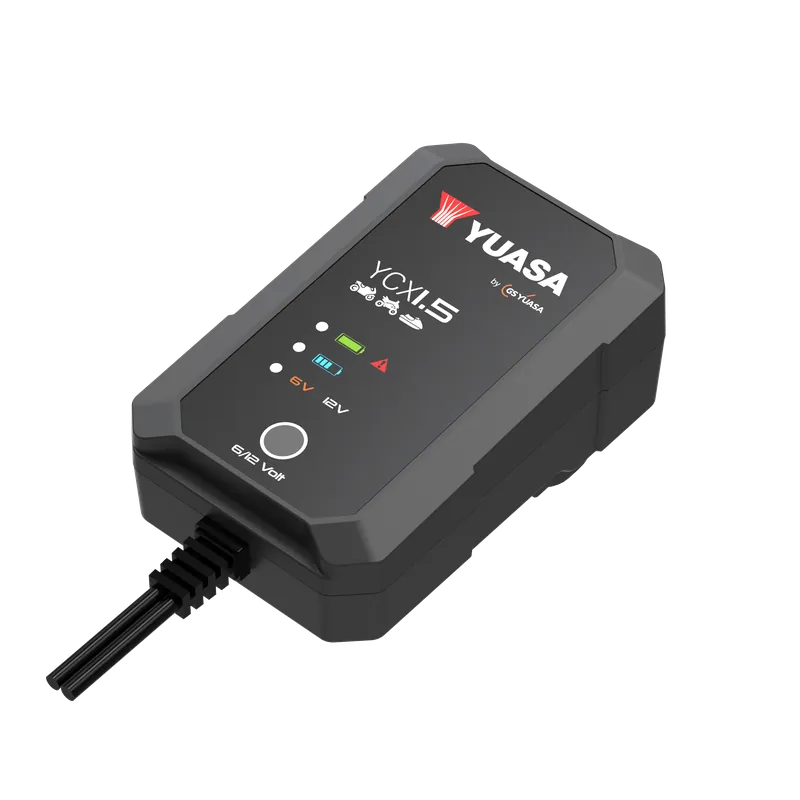 Yuasa YCX1.5 6/12V 1.5A intelligentes Ladegerät für Motorräder Geprüft