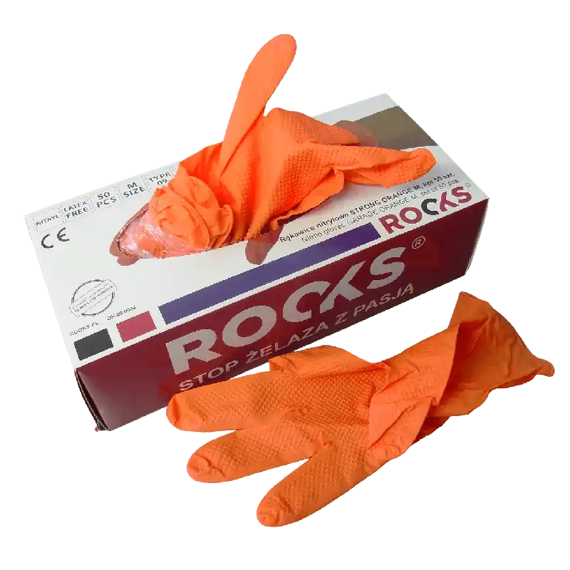 Sichere Zahlung ROOKS Nitrilhandschuhe Gummi-Einweghandschuhe – 50 Stück, Größe XXL