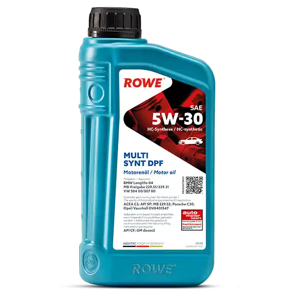 Versand Am Gleichen Tag ROWE HIGHTEC MULTI SYNT DPF SAE 5W-30 Motorenöl 1 Liter