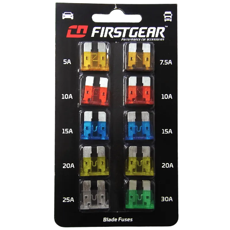 Markenware Flachsicherungen Standard Ersatzsicherungen Blister FirstGear