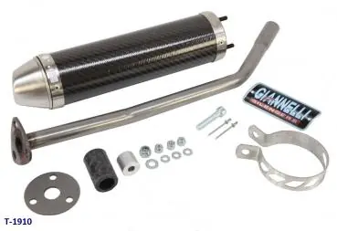 Auspuffenddämpfer Giannelli, carbon, Aprilia SX, RX ab 2006 für T-1911 Geprüft