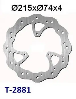 Super-Preis Bremsscheibe D=215/74mm, 3-Loch, vorne