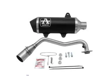 Auspuff Urban Alu schwarz, Aprilia SR 125/200 GT E5 22-23 Günstig