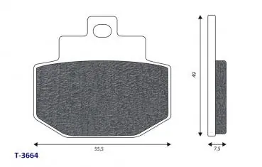 Solange Der Vorrat Reicht Bremsklötze 55,5 x 49mm hinten, Piaggio, Gilera, Derbi, Benelli