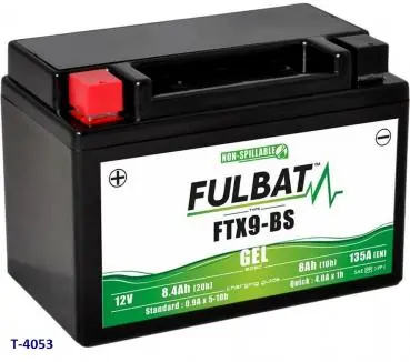 Markenprodukt Batterie 12 Volt 8Ah FTX9-BS GEL (150x87x105)