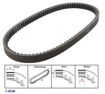 Schneller Versand Variomatikriemen Minarelli 50 (kurze Motorschwinge)-x-special