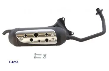 Zertifiziert Auspuff Silent Pro Scooter 50 4-Takt Piaggio, Aprilia
