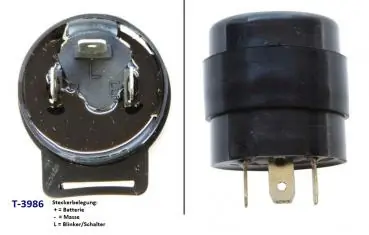 Rabatt Blinkerrelais 12V LED Universal 3-polig