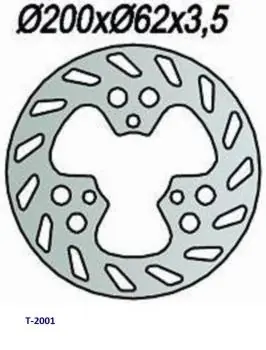 Sale Bremsscheibe D=200/62mm, 3-Loch, hinten