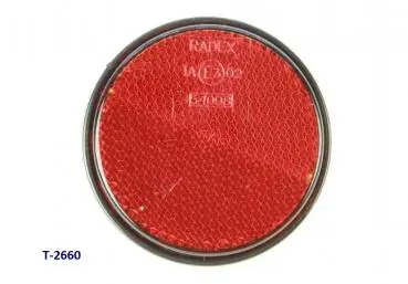 Billig Rückstrahler rot 55mm, geschraubt