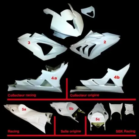 Abverkauf SRT Fairings Komplettsatz 5-teilig Racing - BMW S100RR/HP4