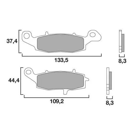 Brembo Prime Line SA Sinter Strassen Bremsbeläge (vorne) Kawasaki Suzuki Preis Gesenkt