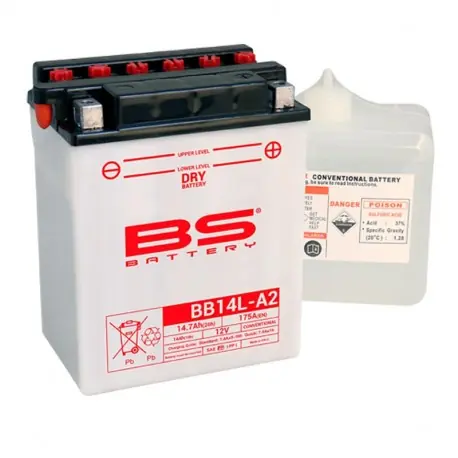 Sale BS BATTERY BB14L-A2 High-performance Motorradbatterie